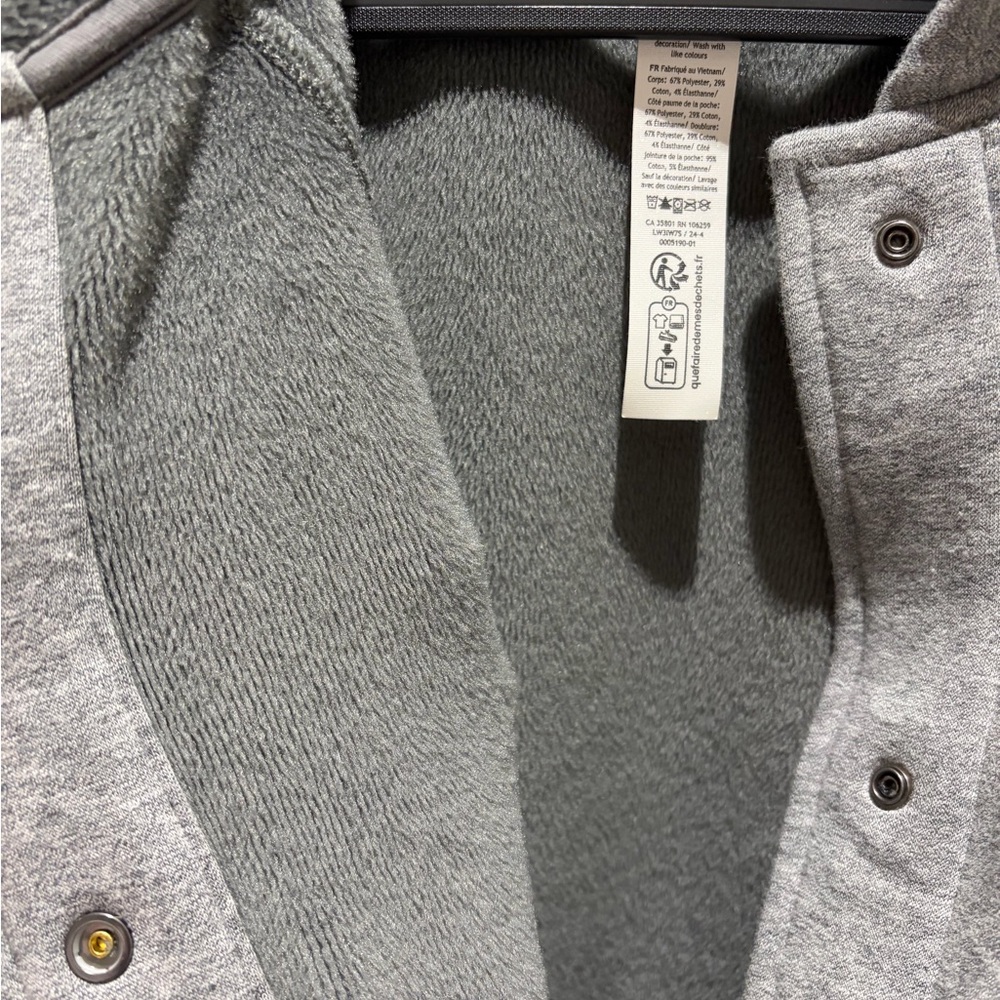NWOT Lululemon Scuba Oversized Varsity Plush Jacket~size M/L - Picture 6 of 9
